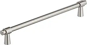 Amerock Destine 10-1/16 inch (256 mm) Center-to-Center Satin Nickel Cabinet Pull, BP36902G10