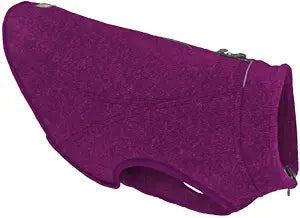 Kurgo Core Sweater - Cold Weather Dog Outfit - Cozy Knit Fleece Layer - Adjustable Neck Dogwear - Zipper Opening for Harness - Machine Washable Gear - Heather Violet - X-Large