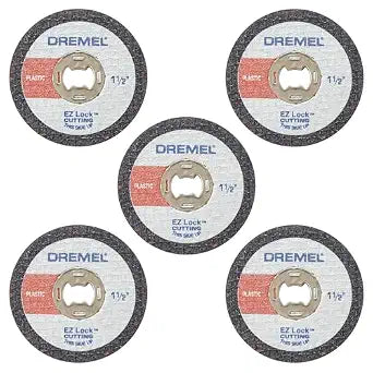 Dremel EZ476 1 1/2-Inch EZ Lock Rotary Tool Cut-Off Wheels for Plastic - 5 Pack