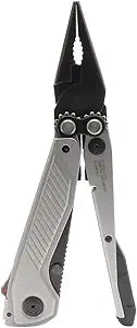 SOG Everyday Daily Solution EDC CRYO D2 Steel Compact Pocket Size Flash MT Multi-Tool, 7 Tools, Stainless-Steel Housing, Silver & Black