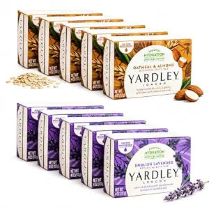 Yardley London Bath Soap Bars and Body Soap Bars Bundle