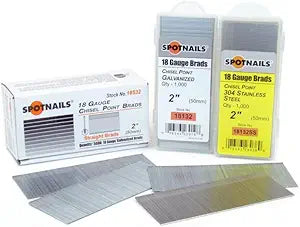 SpotNails 18532 2" Galvanized 18 Ga Brads AX Type 50M