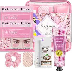 Gifts for Women Skin Care Set, 11 Pcs Skincare Kit For Women Gift Complete Travel -Size Spa Kit Skincare Gift Set Teens Birthday Galentines Day Party Favors Valentines Mothers Day Gift