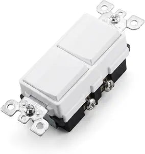 15 Amp 120/277 Volt Decora Single-Pole AC Combination Switch for Leviton