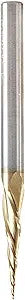 Amana Tool CNC 2D 3D Carving Angle Ball Tip Router Bit, ZrN Coated, 46473, 6.2 Degree Metric, x 0.5 Dia x 0.25 Rad x 26.5 CH x 6 Shk x 75mm L x 3 Fl