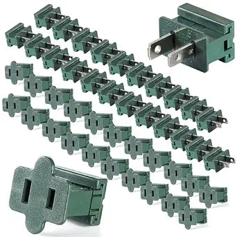 26PCS SPT-1 Female & Male Vampire Plug, Green Plug Connectors