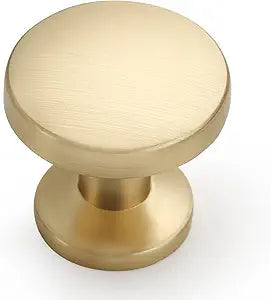 Asidrama 30 Pack Brushed Brass Kitchen Cabinet Knobs Dresser Knobs Drawer Knobs Cabinet Hardware Zinc Knobs for Dresser Drawers 3835