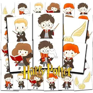 Harry Potter Tattoos for Kids Party Favors Bundle, 72 Pc Individual Tattoos