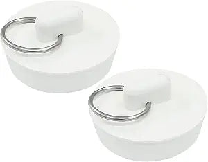 2 Pack Rubber Drain Stopper 1-1/2 Inch Bathtub Drain Plug