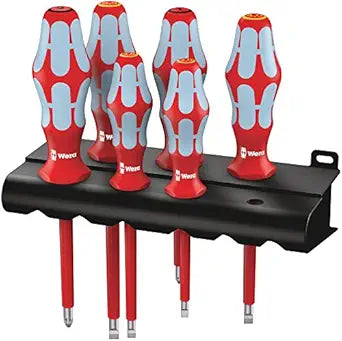 Wera 05022745001 3165 i/6 Screwdriver set, stainless and rack, 6 pieces
