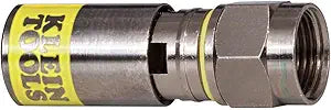 Klein Tools VDV812-612 Universal Compression F Connectors RG6/6Q Coax, Universal Sleeve Technology, Professional Grade, 50-Pack