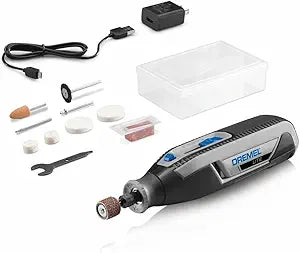 Dremel Lite 7760 N/10 4V Li-Ion Cordless Rotary Tool Variable Speed Multi-Purpose Rotary Tool Kit, USB Charging, Easy Accessory Changes - Perfect For Light-Duty DIY & Crafting