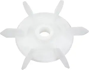 uxcell Motor Fan Blade 148mmx20mm D Shape Bore White Engineering Plastic with 6 Vanes