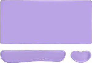 MOSISO Keyboard Mouse Pad Set, Gaming Mouse Pad&Keyboard Wrist Rest