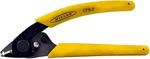 Miller CFS-2 Series Dual Hole Fiber Optic Stripper, Wire Stripper Tool for Working Technicians, Electricians, and Installers, Safe Cable Tool, Easily Portable Wire Stripper, 4.2 Ounces