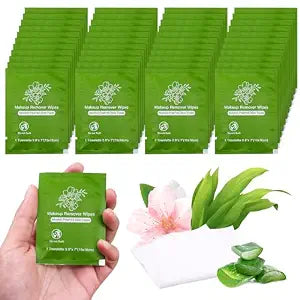 100 Makeup Remover Wipes Bulk Individually Wrapped Travel Makeup Wipes
