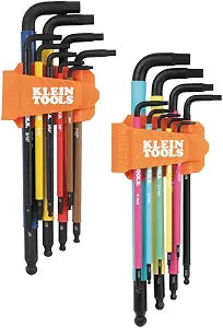 Klein Tools BLS18 SAE and Metric Hex Key Wrench Set, 18-Piece