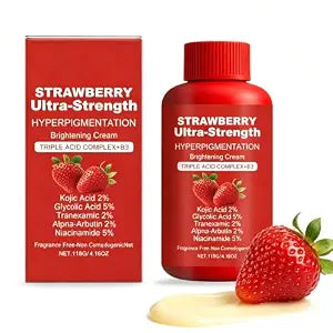 NEW Strawberry Ultra‑Strength Moisturizing Body Cream,Moisturizing Skin Care Cream for Dry & Uneven-Looking Skin, Ultra-Strength Formula, Lightweight Body Cream for Legs & Body
