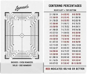 Legends Card Grading Centering Tool by Envy Born Games | Cleaning Cloth Kit Material for PSA - BGS