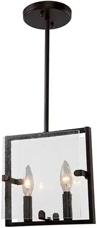 Artcraft AC10300OB Harbor Point Pendant, 2-Light 120 Total Watts, Oil Rubbed Bronze