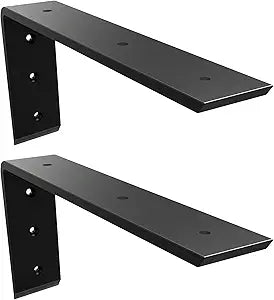 Countertop Support Brackets Countertop Brackets Heavy Duty Shelf L Brackets 14 Inch 0.4 Inch Thick 14"x6"x2.5" Hidden Corbels for Granite/Wood/Concrete Countertops (2pack)
