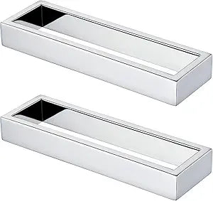 KOKOSIRI Towel Ring Chrome Hand Towel Bars Rack 9-Inch Kitchen Holders Polished Stainless Steel Bathroom Hardware Wall Mounted, 2 Pack B4008CH-L9-P2