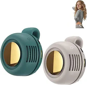 2PCS 360 Rotatable Portable Mini Clip-On Fan, Small Whirlwind Bladeless Fan Clip On, 2026 Upgrade Adjustable 3-Speed Suspended Whirlwind Cooler Fans, For Outdoor & Travel & Office
