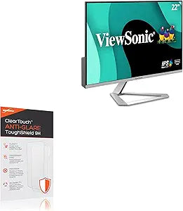 BoxWave Screen Protector Compatible With Viewsonic VX2276-SMHD (22 in) - ClearTouch Anti-Glare ToughShield 9H (2-Pack), Anti-Glare 9H Tough Flexible Film Screen Protector