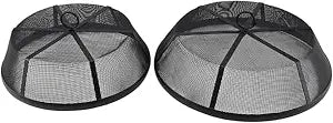 Gourmet Basics by Mikasa Metal Mesh Food Dome Covers, Set of 2, 12.75 Inch 14.5 Inch