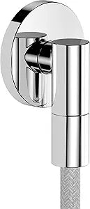 hansgrohe Handheld Shower Wall Outlet, 1/2-inch Thread, Modern, Chrome | 28882001