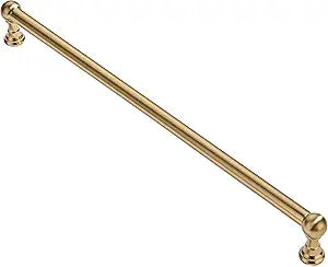 1 Pack 18 Inch Hole Center Appliance Pulls Brushed Brass Cabinet pulls 100% Solid Heavy Duty Satin Brass Dresser Pulls Cabinet Drawer Pulls for Kitchen Cupboard Hardware