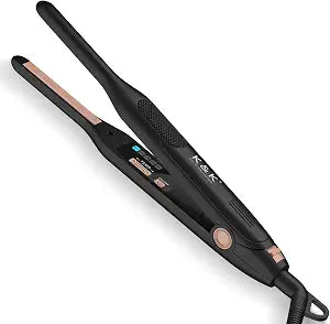 K&K 3/10" Mini Flat Iron for Short Hair Small Straightener for Pixie&Beard