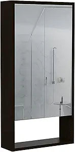 Tuhome Mariana Medicine Cabinet with Mirror, One External Shelf, Two Interior Shelves, Modern Design for Bathroom Storage and Organization