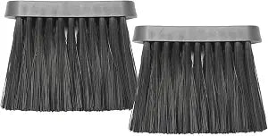 2 Pcs Chimney Bench Oblong Fireplace Brushes Adhesive Thread Soft Bristles Dust Brush Replacement Head for Hearth Tidy Car Fireplace Fire Pit