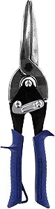 MIDWEST Power Cutters Long Cut Snip - Straight Cut Regular Tinner Shears, Made in the USA - MWT-6716A