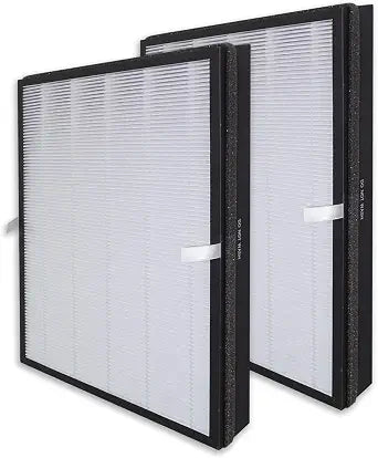 PUREBURG Replacement Filter Compatible with TaoTronics TT-AP003 & VIVOSUN Air Purifiers, H13 True HEPA and Activated Carbon Multi-Layer Filtration, Pack of 2