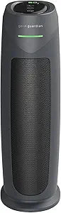 GermGuardian HEPA Indoor Large Room Air Purifier for Home - Pet Dander, Dust, Pollen, Smoke, and Odors in Bedroom, Office, and Kitchen - Air Quality Monitor and UV-C Light Combo - Gray
