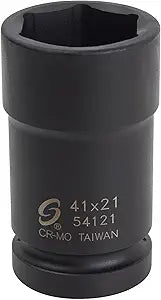 Sunex 54121 1" Drive Combination Budd Wheel Impact Socket 41mm x 21mm