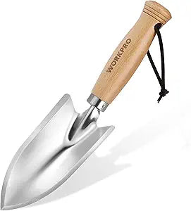 WORKPRO 11" Garden Hand Trowel, Heavy Duty Polished Stainless Steel
