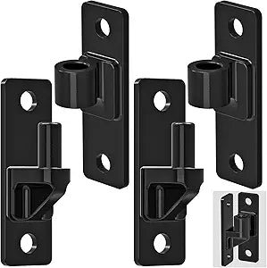 Heavy Duty 4.9" Gate Hinges, Steel Hinges with Electroplated Coating, 2Pack WallMount Female & Male Hinges for Fences & Farm Gates, 600 lbs Capacity
