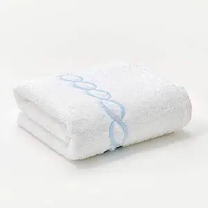 Superior 1000 Gram Egyptian Cotton Oversize 63 x 31 Bath Towel, 1 Piece, Blue Chain