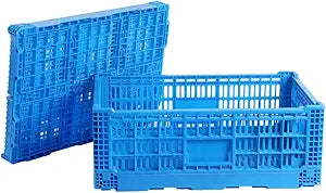 Collapsible Storage Bin Containe52 Liter Transfer box,crate Transit storage of various items (23.6" L x 15.7" W x 8.6" H)