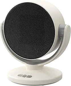 Maxmartt Electric Space Heater,2 in 1 Heater Fan Combo, 1200W Portable Cooling Desk Fan, 3 Wind Speeds, PTC Ceramic Small Desk Heater, Quick Heat Up Machine for Home, Office