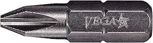 VEGA 100pc Professional Grade Philips #2 Power Tool Screwdriver Insert Bits (125P2A-100)