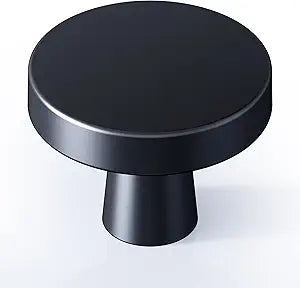 Veise Cabinet Knobs 30 Pack 1-1/4 Inch Matte Black Zinc Kitchen Cabinet Handles for Closet Door Dresser Drawer Pulls DIY Home Upgrade Home Renovators