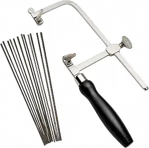 German Style Adjustable Jewelers Saw Frame with 144 Assorted Blades