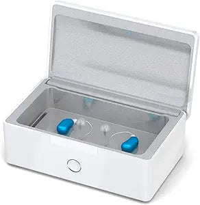 PerfectDry Q.R. 45 min. Ultra Fast Hearing Aid Dryer & Dehumidifier Accessory | Dry Box Kit | Removes Sweat & Moisture from Hearing Aids, Wireless Earbuds, Ear Amplifiers, Cochlear Implants