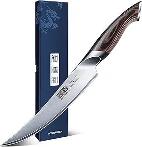 HOSHANHO Boning Knife 6 Inch, High Carbon Stainless Steel Fillet Knife for Fish, Professional Japanese Sharp Kitchen Filleting Knives for Meat Cutting