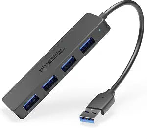 Plugable 4 Port USB Hub 3.0, USB Splitter for Laptop