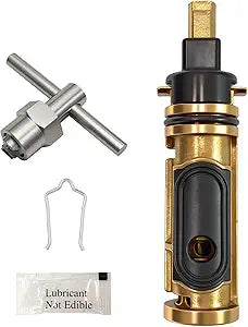 Replacement Cartridge for Moen 1222 with Removal Tool 104421 Kit, Compatible with Moen Tub Shower and One Hanlde Faucet,Shower Valve Cartridge,All Metal